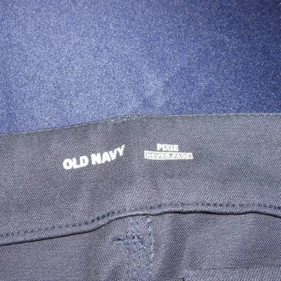 OLD NAVY Pixie Never Fade Navy Blue Pants Size 12 - Picture 3 of 4